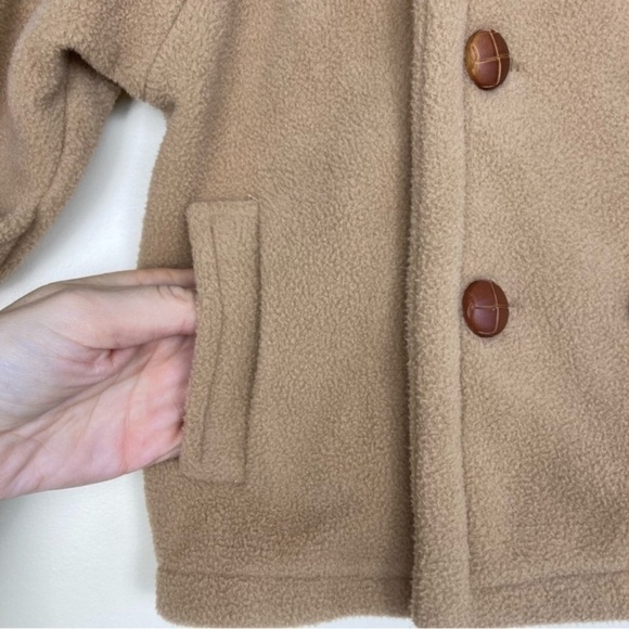 Pete’s Partner Vintage Fleece Peacoat Button Front Jacket Camel/Tan Size 12M - Picture 3 of 12